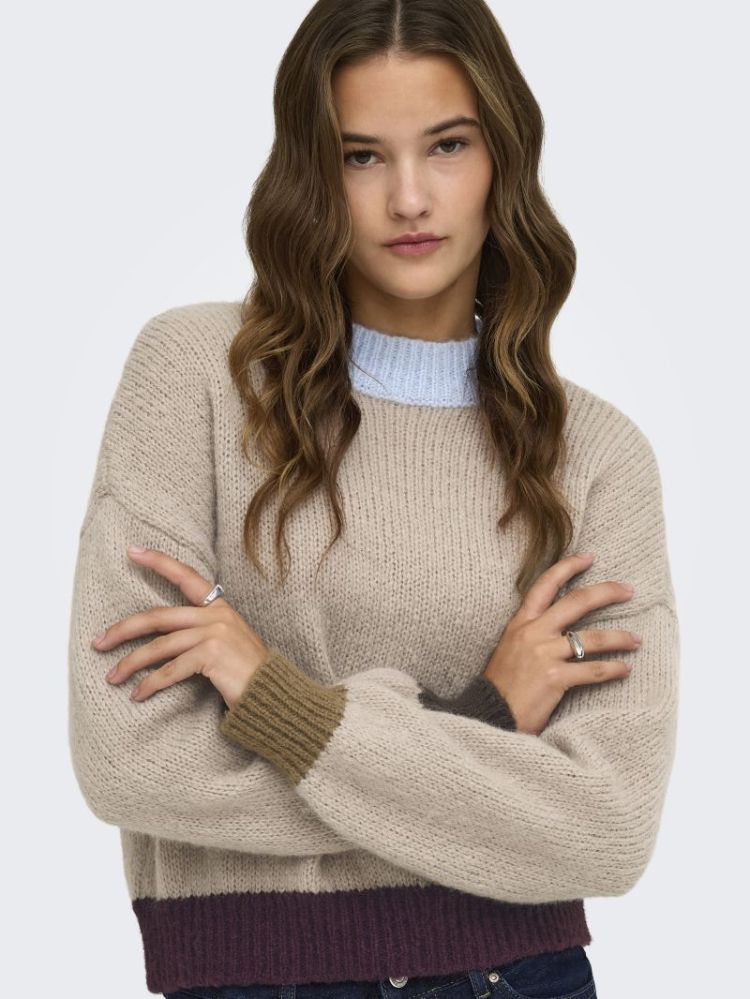ONLOLINA LS CONTRAST HIGHNECK  193179011 Cashm