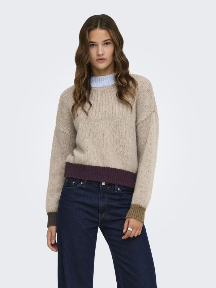 ONLOLINA LS CONTRAST HIGHNECK  193179011 Cashm