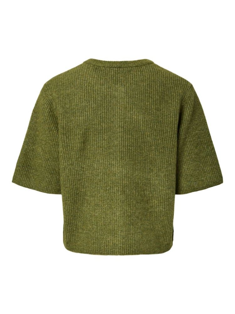 PCSILLY SS O-NECK KNIT CARDIGA 304144001 Sphag