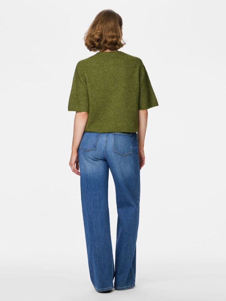 PCSILLY SS O-NECK KNIT CARDIGA 304144001 Sphag