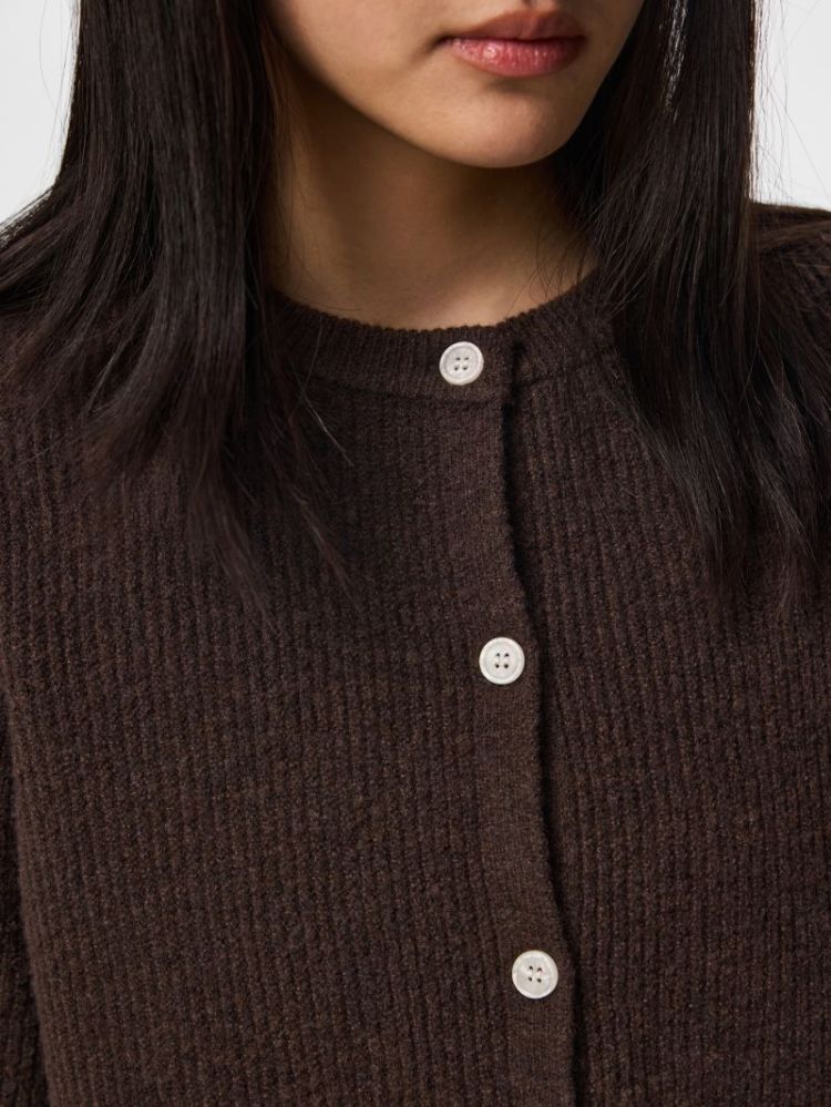 PCSILLY SS O-NECK KNIT CARDIGA 302664001 Hot F