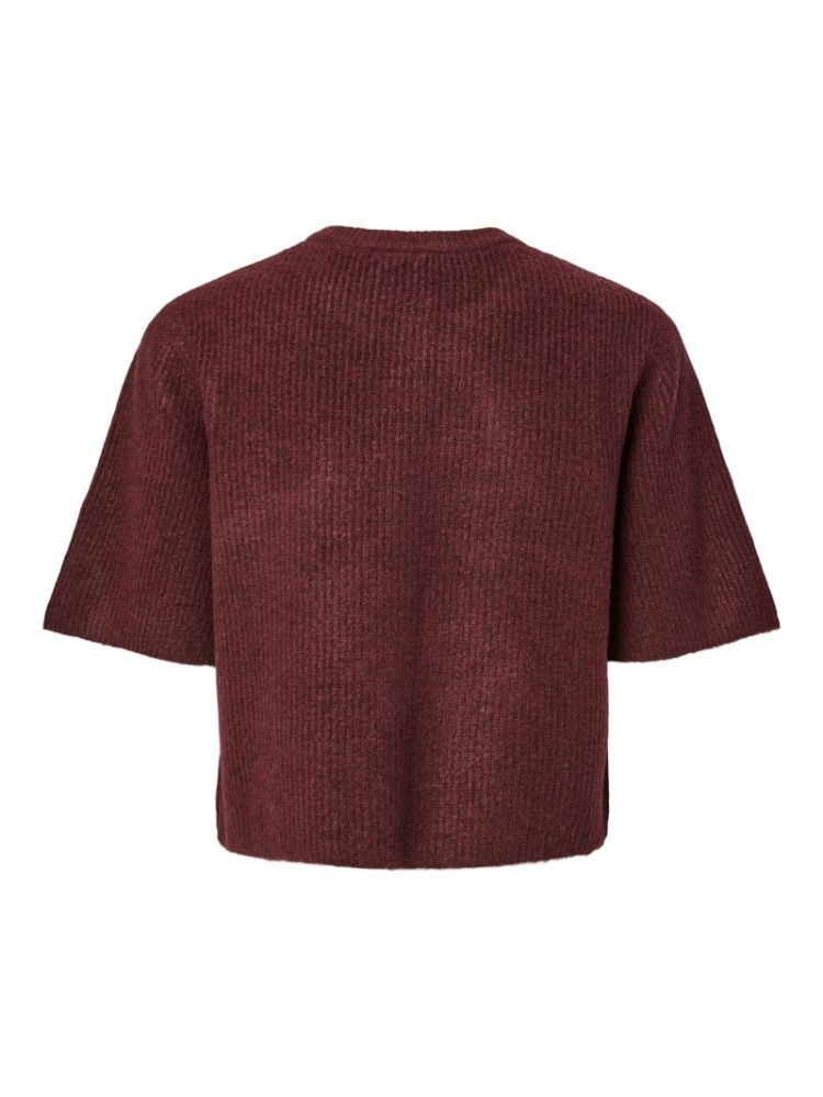 PCSILLY SS O-NECK KNIT CARDIGA 188938001 Tawny