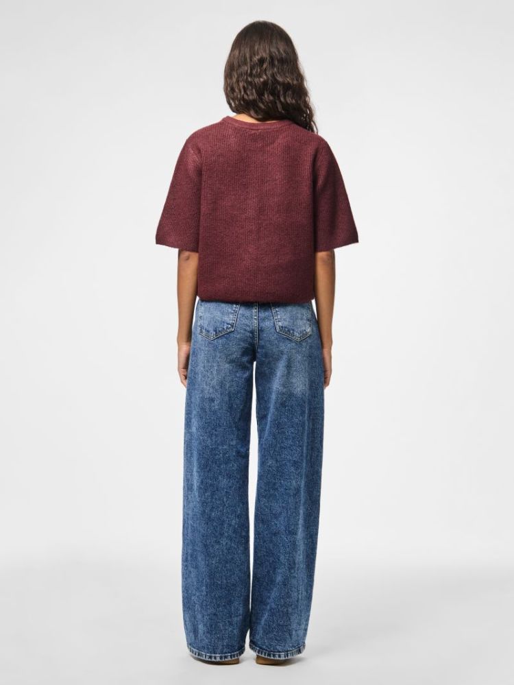 PCSILLY SS O-NECK KNIT CARDIGA 188938001 Tawny