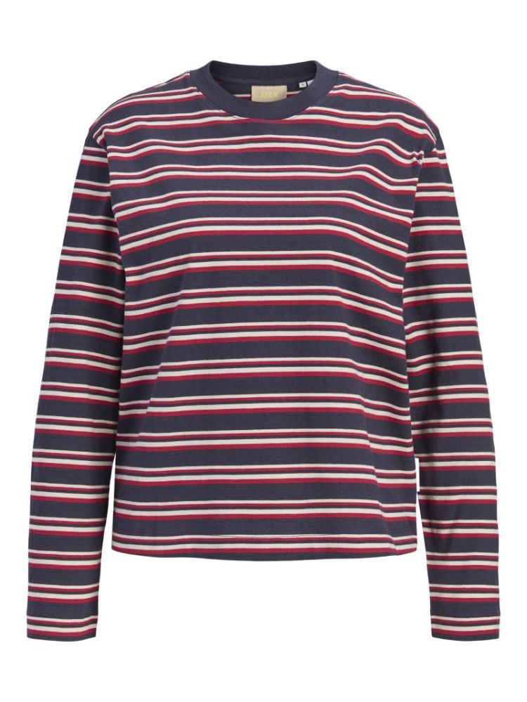 JXSOPHIA BOXY LS STRIPE TEE JR 175879012 Night