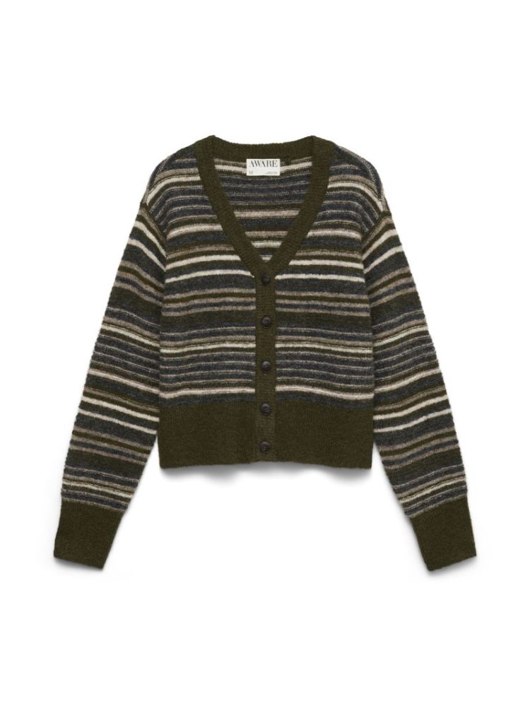 AWDANAE LS V-NECK KNIT CARDIGA 288877002 Rifle