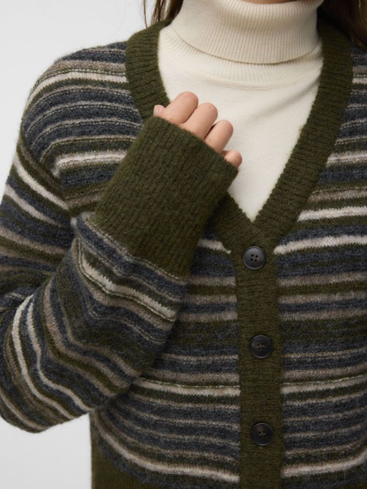 AWDANAE LS V-NECK KNIT CARDIGA 288877002 Rifle