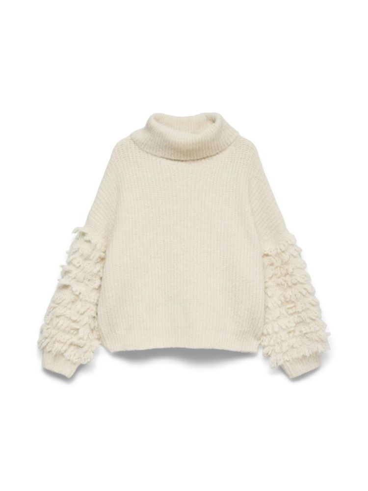 AWDIMA LS HIGH NECK KNIT JUMPE 178376 Whitecap