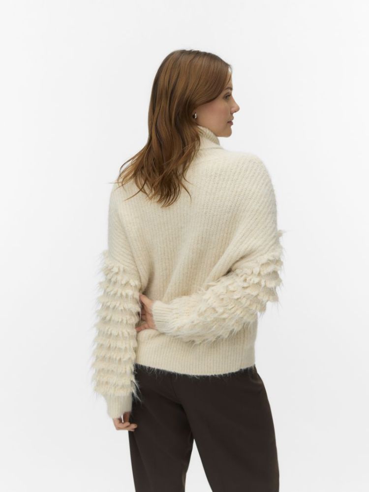 AWDIMA LS HIGH NECK KNIT JUMPE 178376 Whitecap