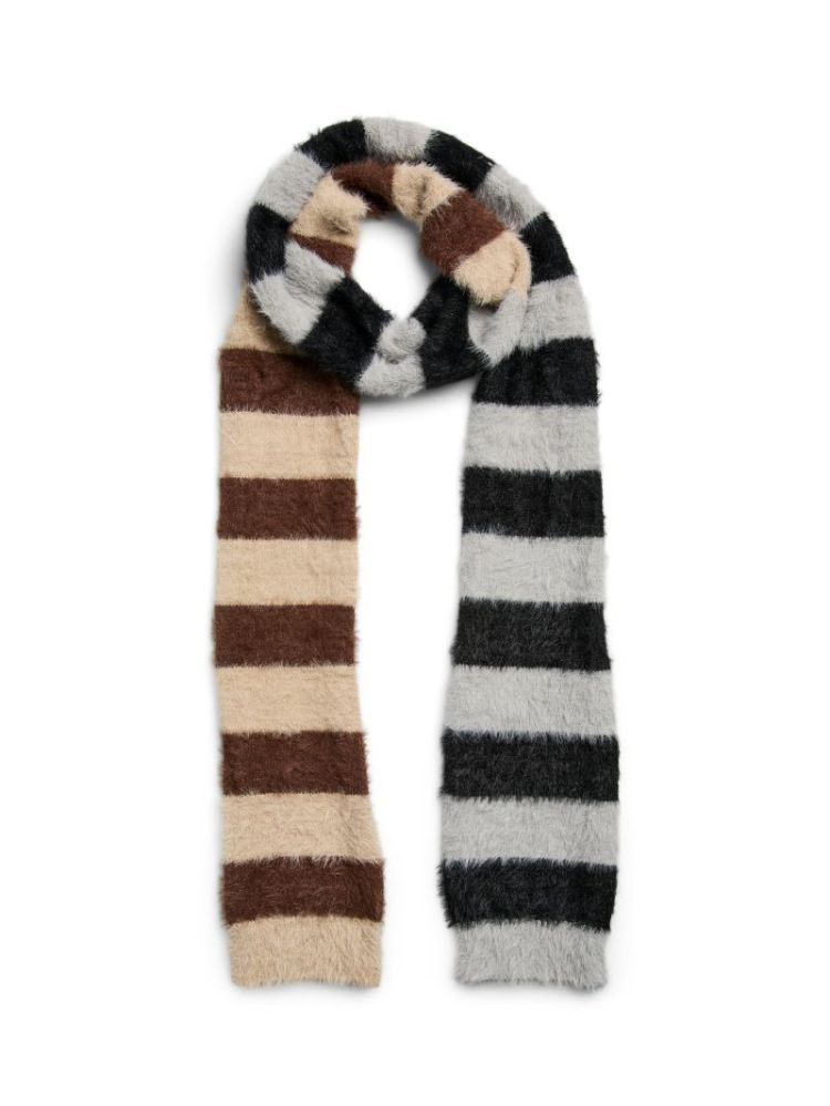 PCAVERA NARROW SCARF 179276003 Black