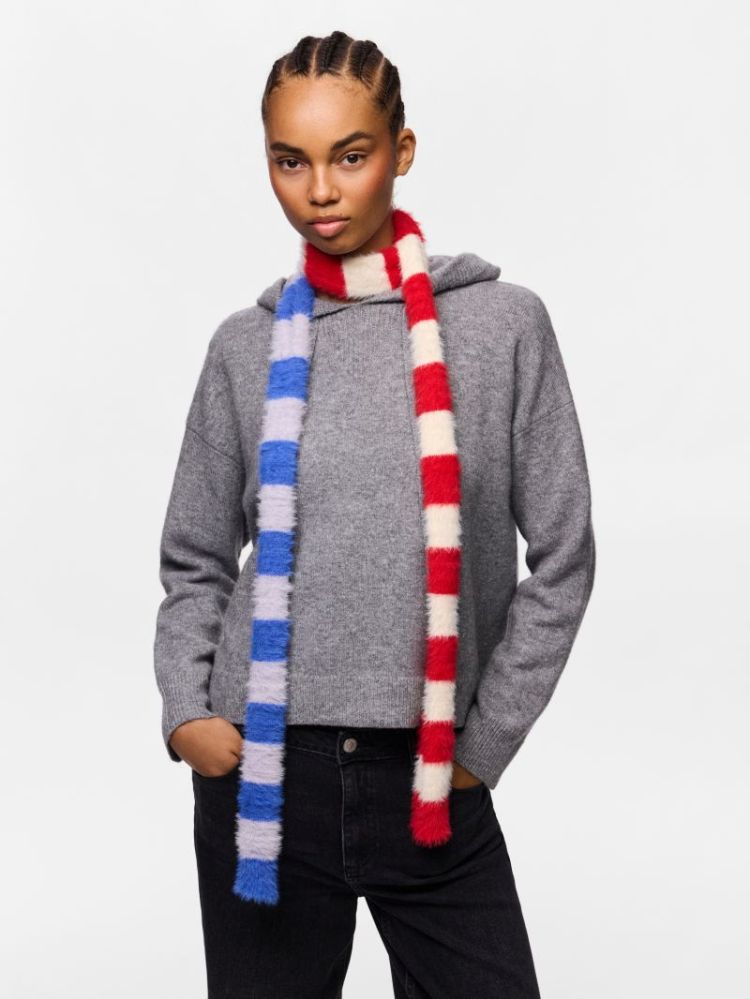 PCAVERA NARROW SCARF 218850001 Flame