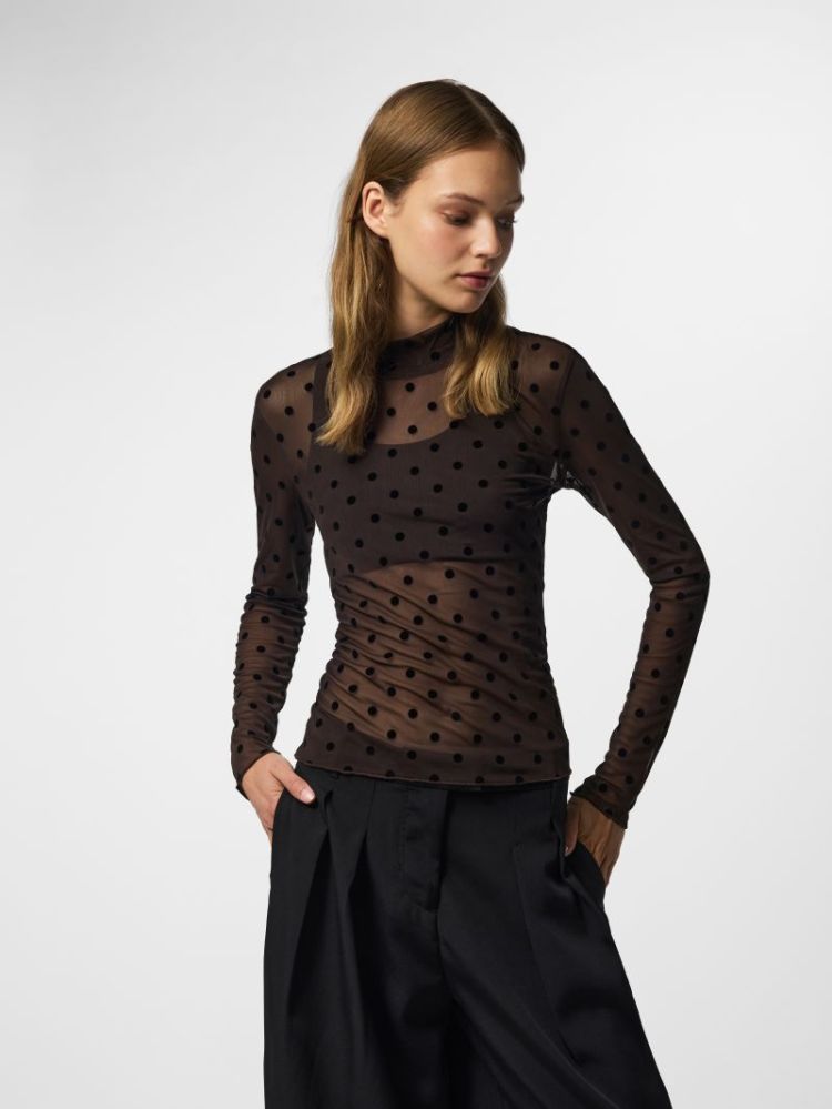 PCJESHI LS HIGH NECK TOP JRS B 302664004 Hot F
