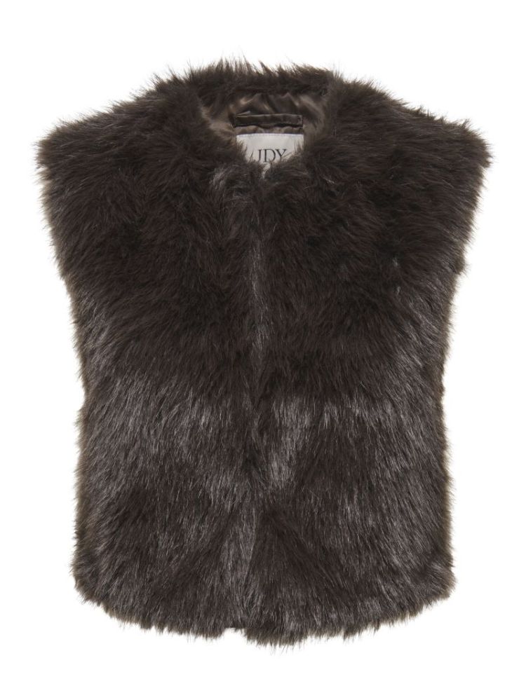 JDYORA FAUX FUR WAISTCOAT OTW 244915 Chocolat