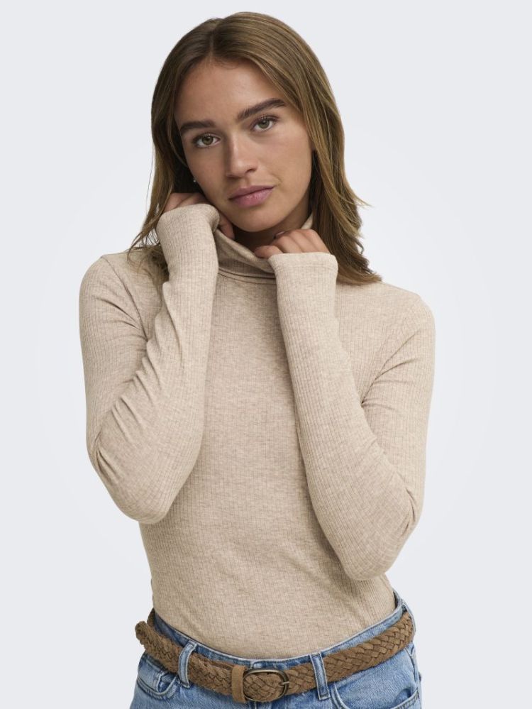 JDYRENO LS HIGHNECK TOP JRS DI 177935001 Oatme