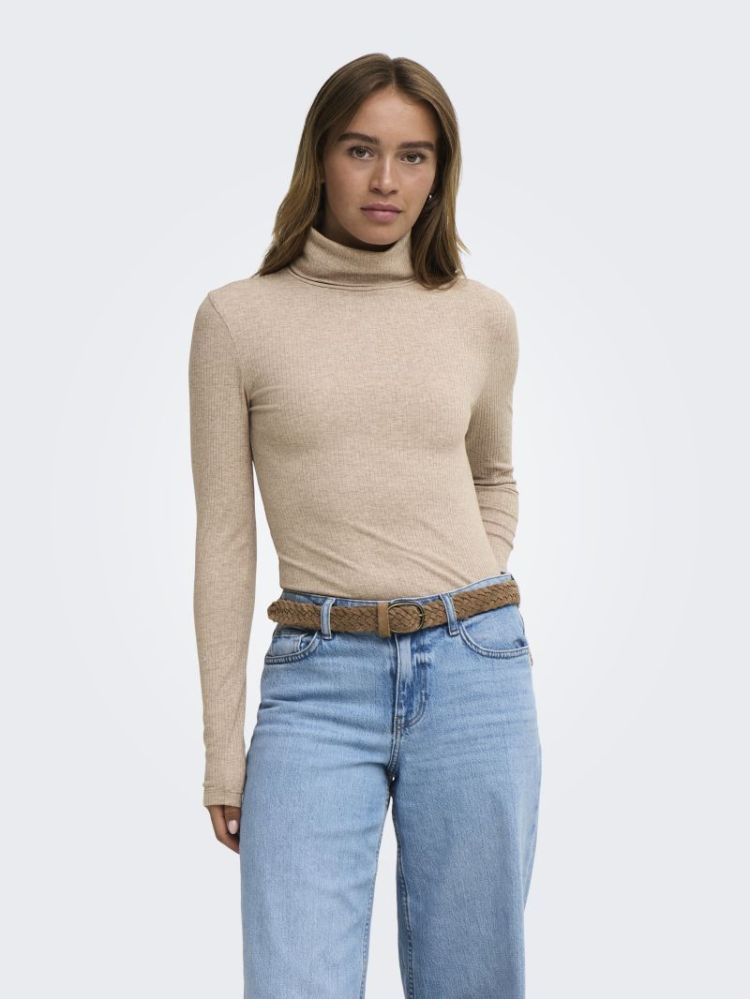 JDYRENO LS HIGHNECK TOP JRS DI 177935001 Oatme