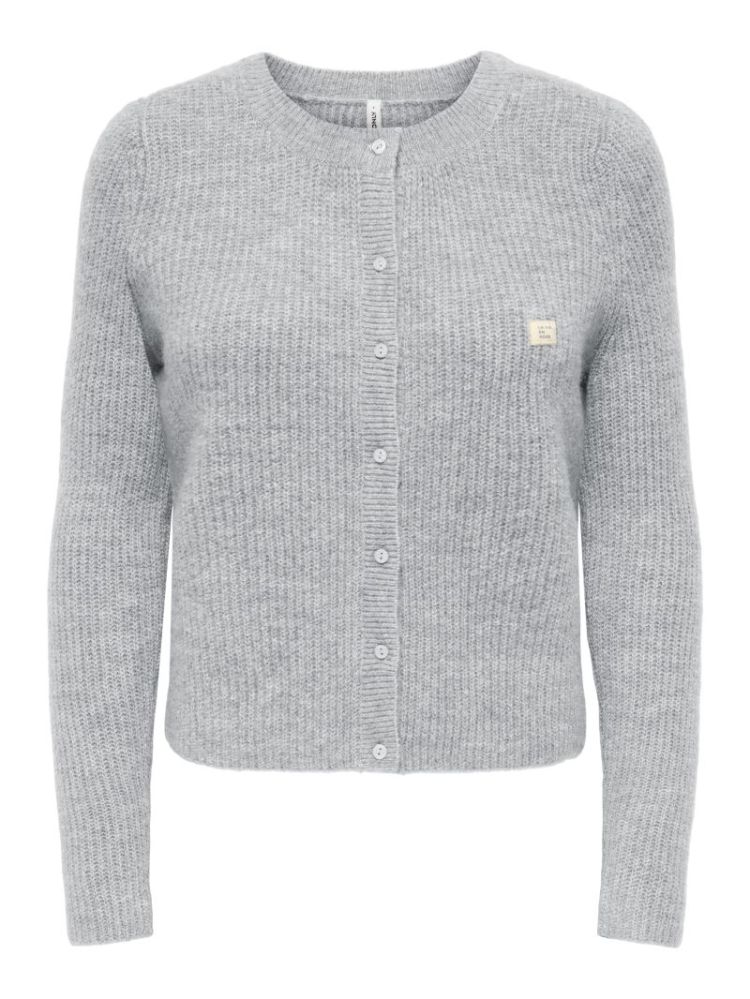 ONLVIGGA LS O-NECK BADGE CARDI 179073001 Light