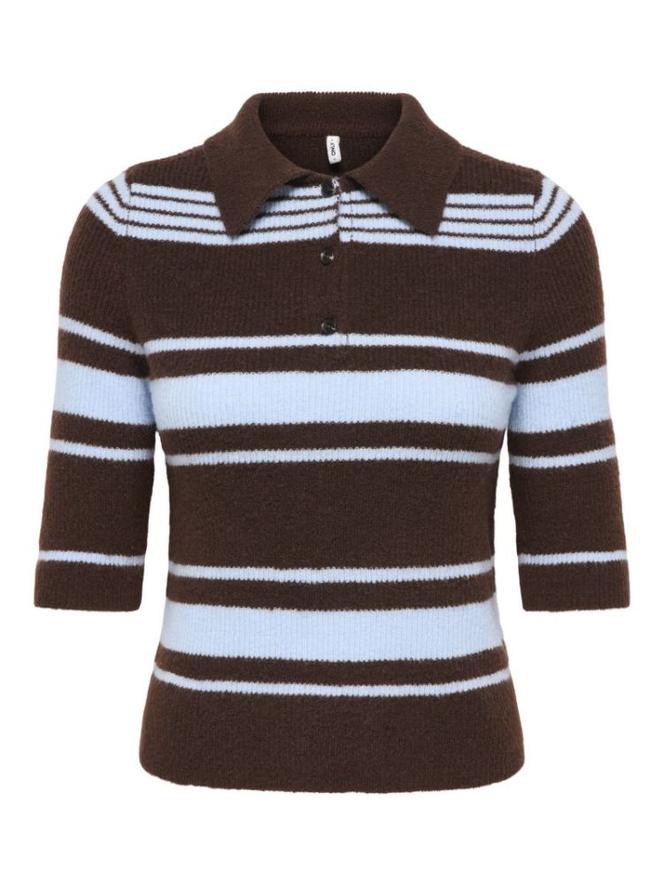 ONLLOUISIA SS COLLAR POLO KNT 237375005 Coffe