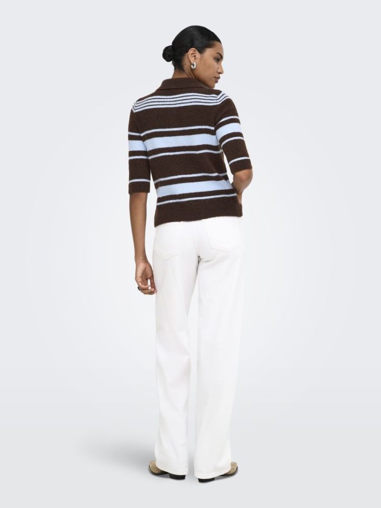 ONLLOUISIA SS COLLAR POLO KNT 237375005 Coffe