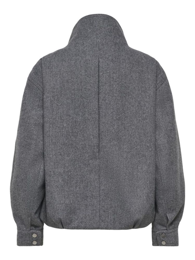 ONLASTA HIGH COLLAR BOMBER JAC 179074 Dark Gre