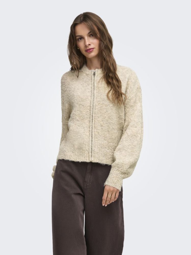 ONLBOUBLE LS O-NECK ZIP CARDIG 209493003 Peyot
