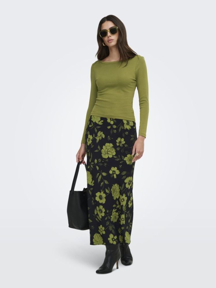 ONLCHIGO KARAS LONG SKIRT WVN 177911001 Black