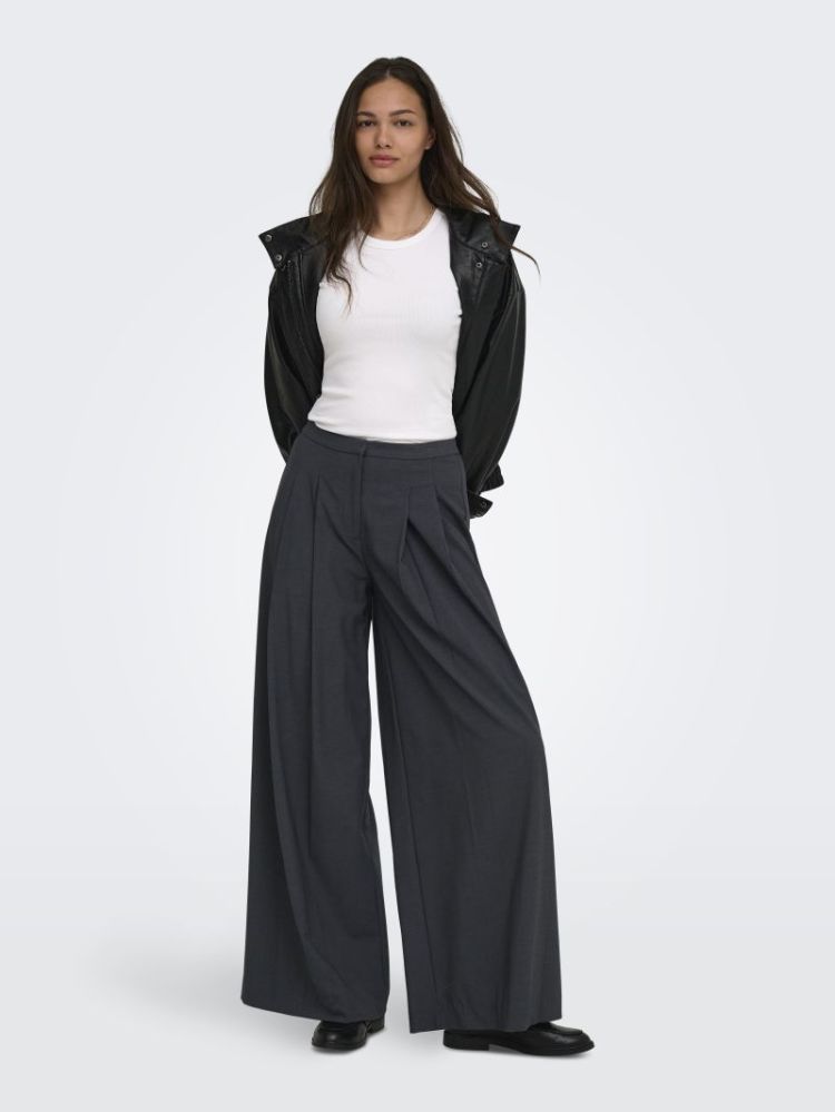 ONLKAMIA HW X-WIDE PANT TLR 179074 Dark Gre