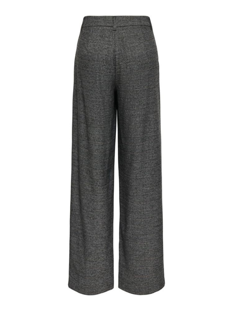 ONLSILJA HW PLEAT WIDE CHECK P 179074001 Dark