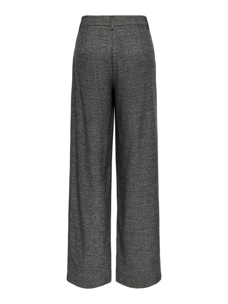 ONLSILJA HW PLEAT WIDE CHECK P 179074001 Dark