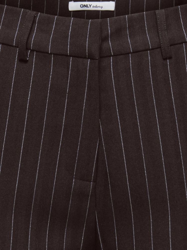 ONLALINE HW STR PINSTRIPE PANT 244915001 Choco