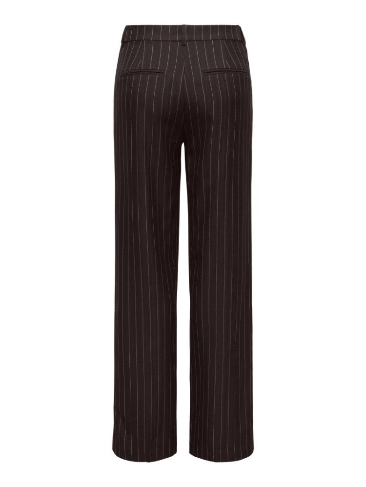 ONLALINE HW STR PINSTRIPE PANT 244915001 Choco