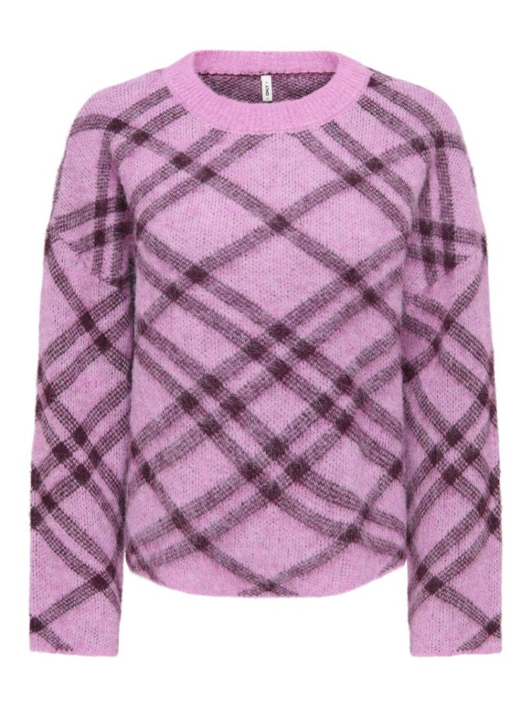ONLNOEME LS PATTERN O-NECK KNT 286456003 Cycla