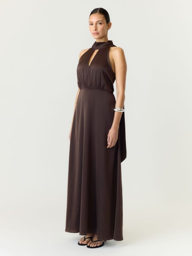 YASTHEA SL MAXI DRESS S. NOOS 229437 Coffee B