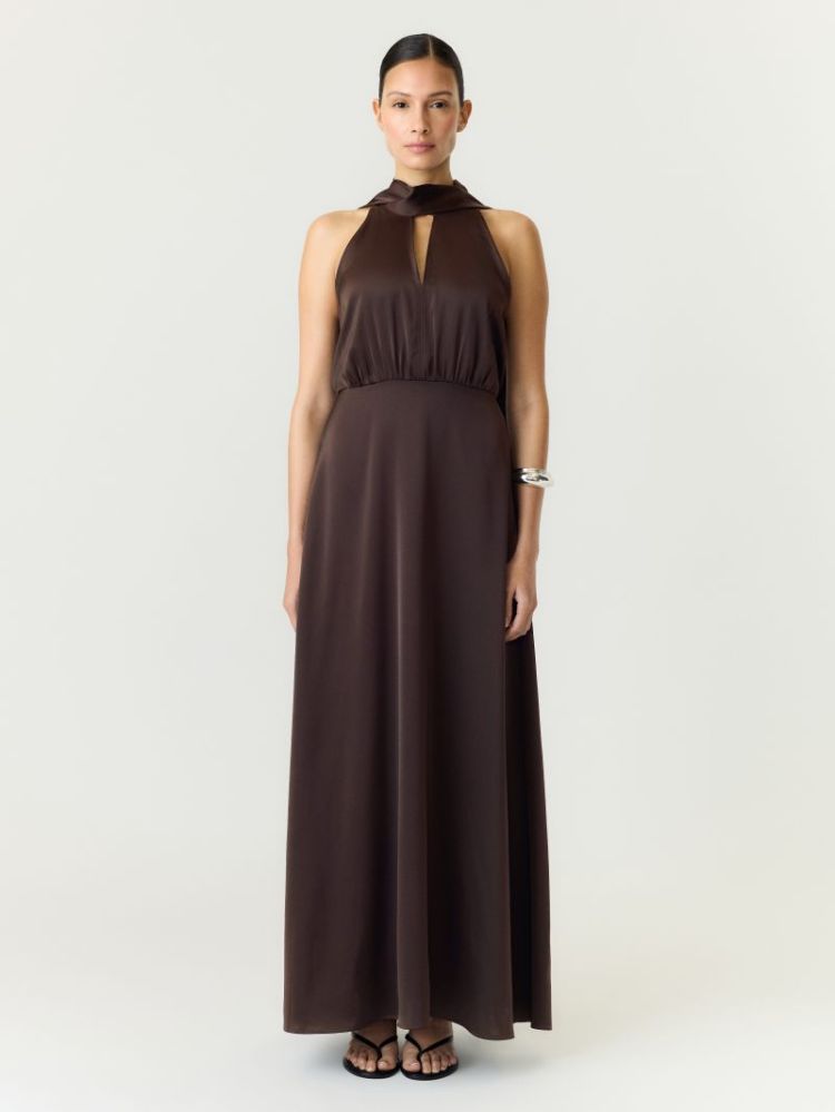 YASTHEA SL MAXI DRESS S. NOOS 229437 Coffee B