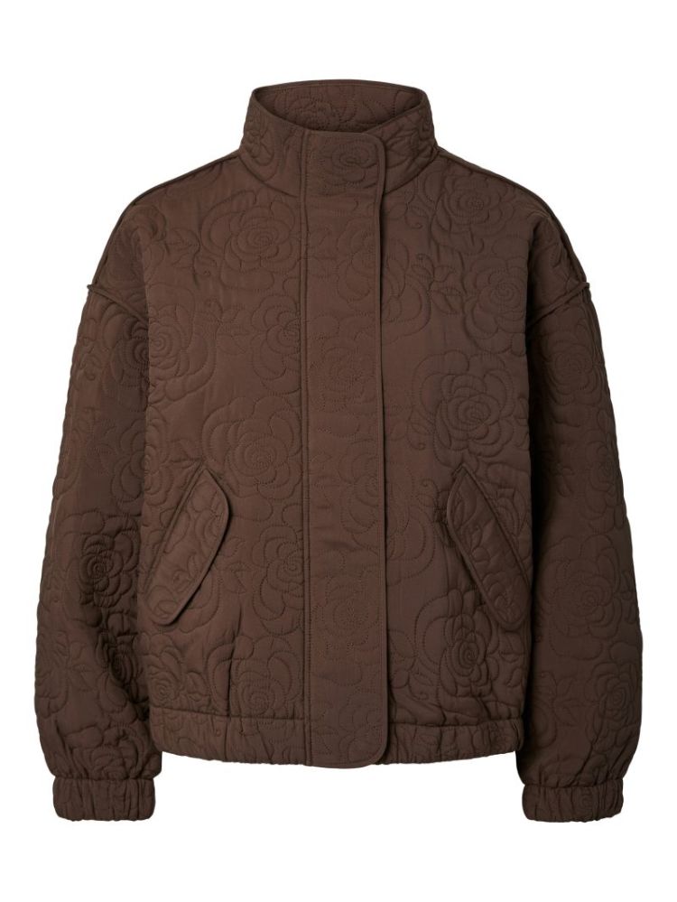 YASFIPURA LS QUILTED JACKET S. 298838 Chocolat