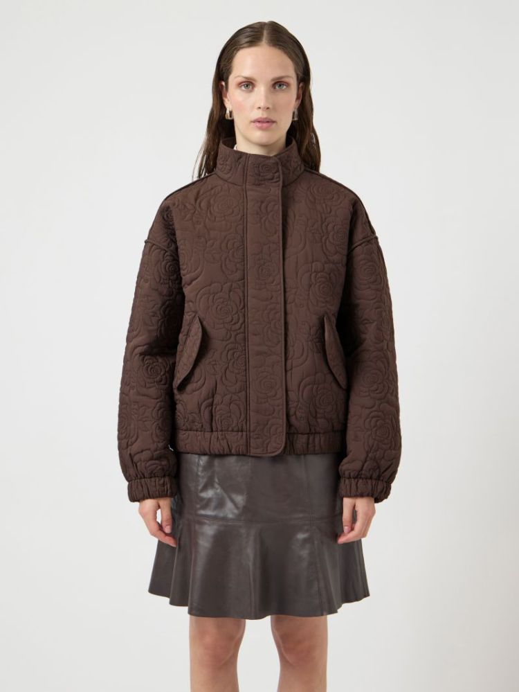 YASFIPURA LS QUILTED JACKET S. 298838 Chocolat