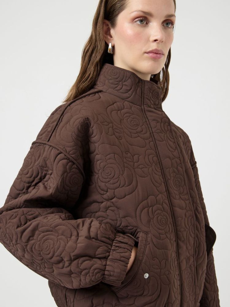 YASFIPURA LS QUILTED JACKET S. 298838 Chocolat