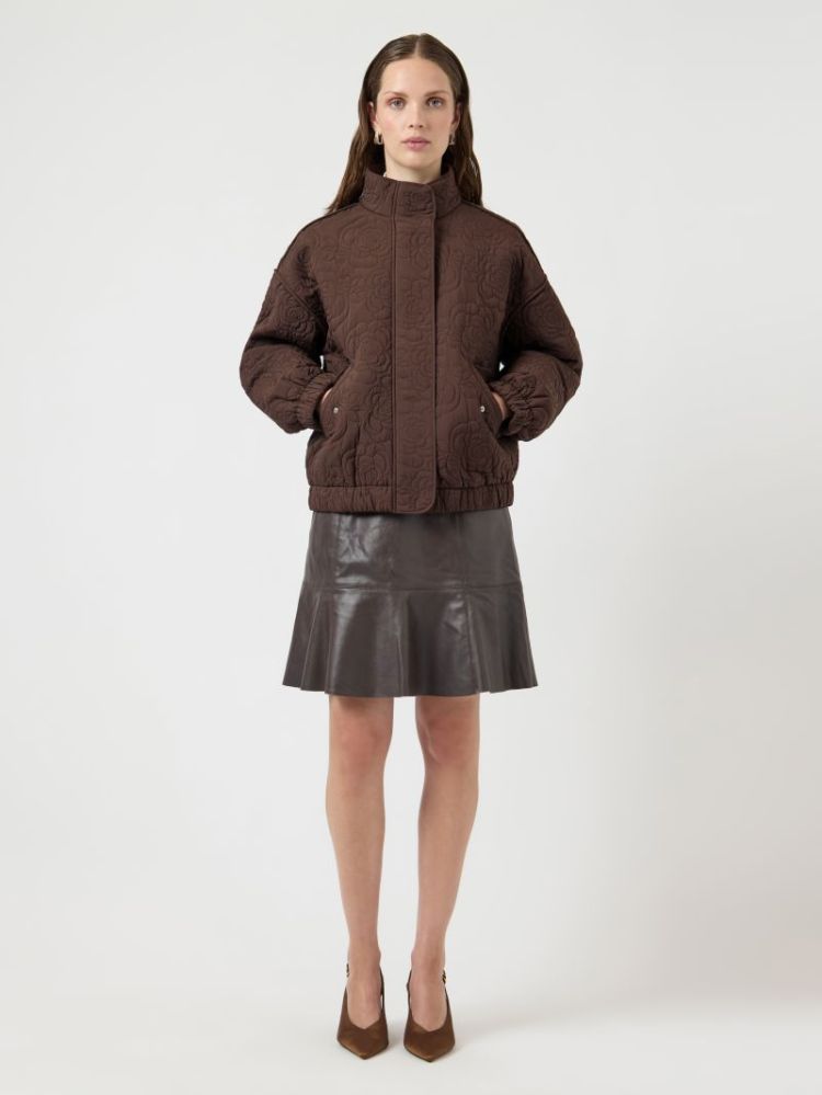 YASFIPURA LS QUILTED JACKET S. 298838 Chocolat