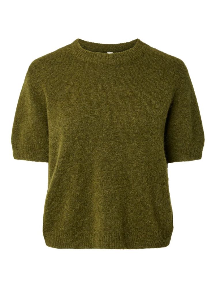 YASJOHI SS WOOL BLEND PULLOVER 224298 Fir Gree