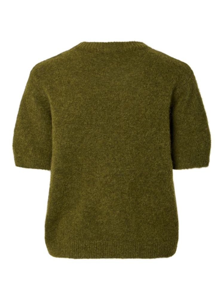 YASJOHI SS WOOL BLEND PULLOVER 224298 Fir Gree