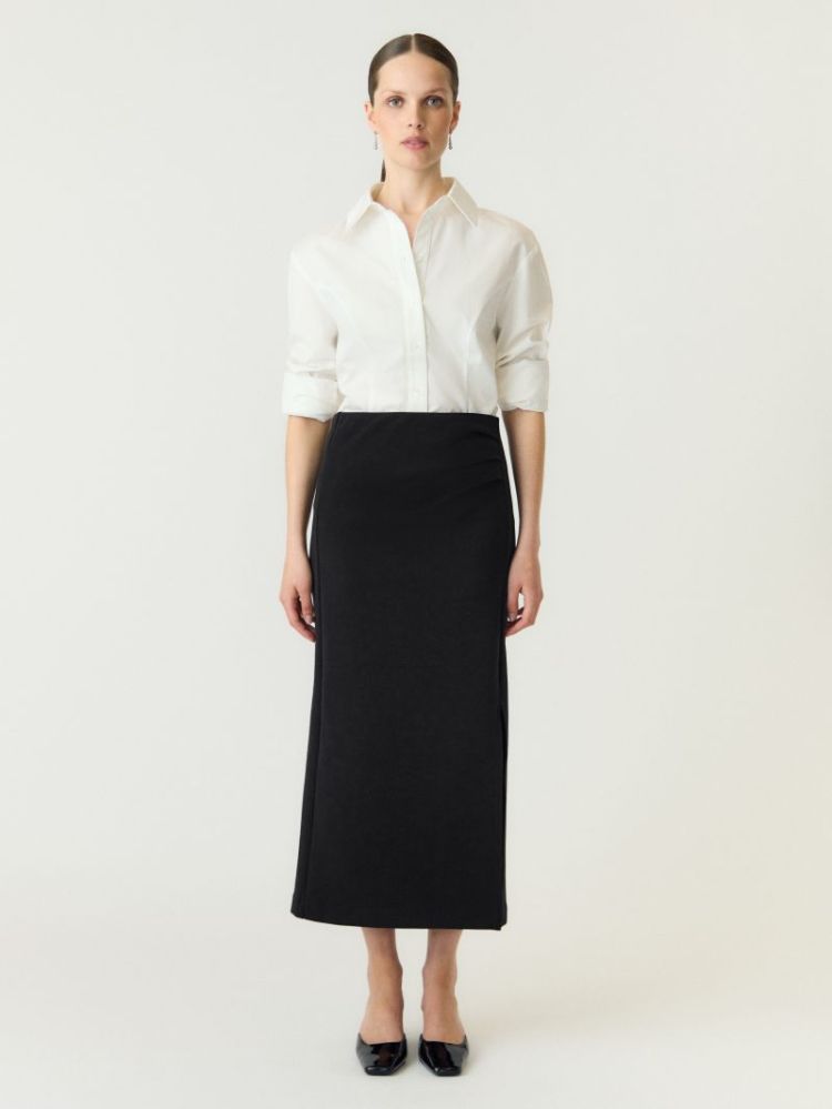 YASPINA HW LONG SKIRT NOOS 190939 Black