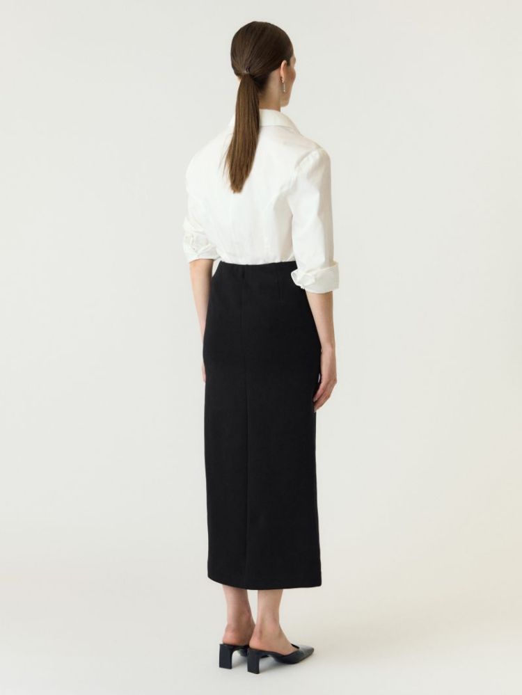 YASPINA HW LONG SKIRT NOOS 190939 Black
