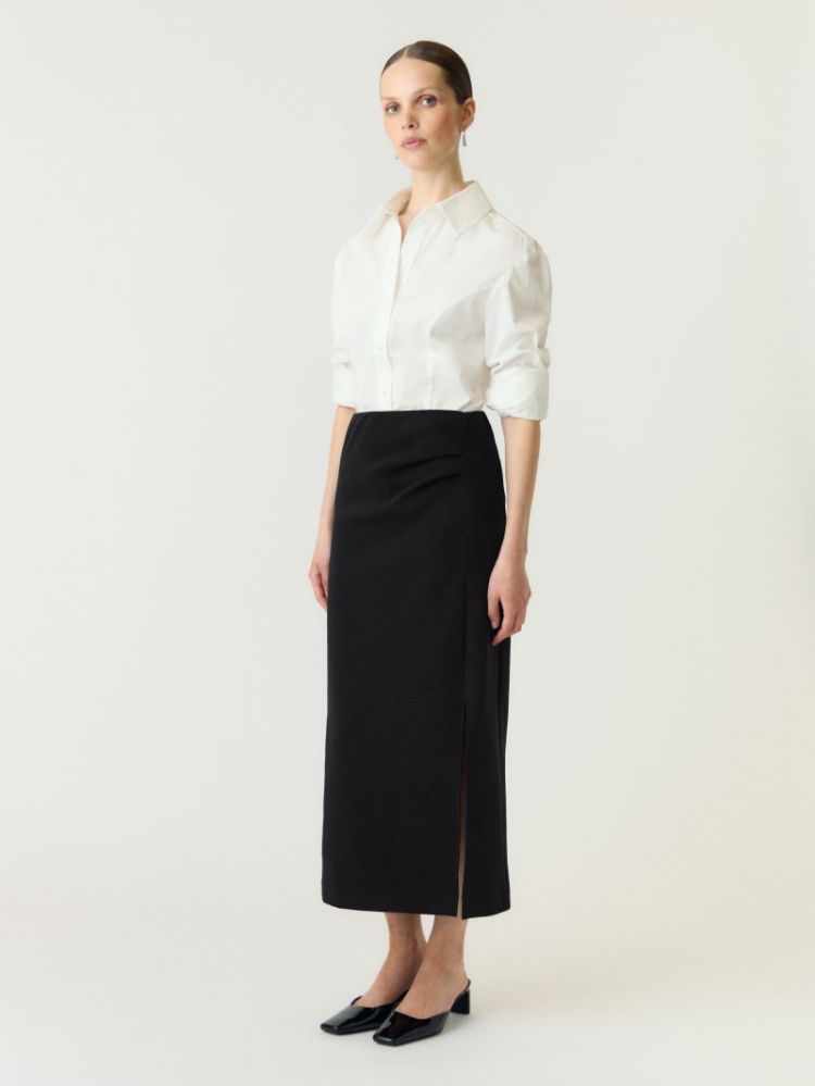 YASPINA HW LONG SKIRT NOOS 190939 Black