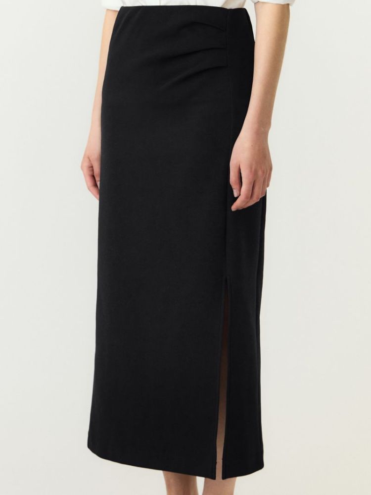 YASPINA HW LONG SKIRT NOOS 190939 Black
