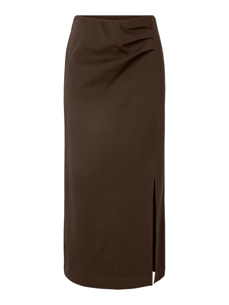 YASPINA HW LONG SKIRT NOOS 298838 Chocolat