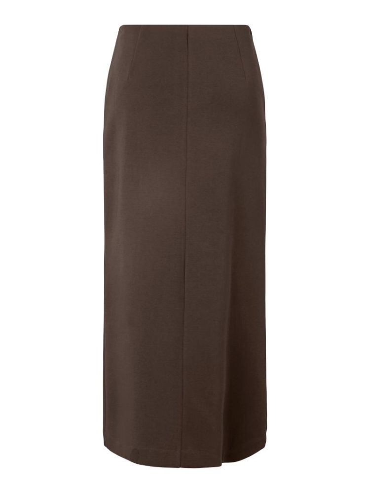 YASPINA HW LONG SKIRT NOOS 298838 Chocolat