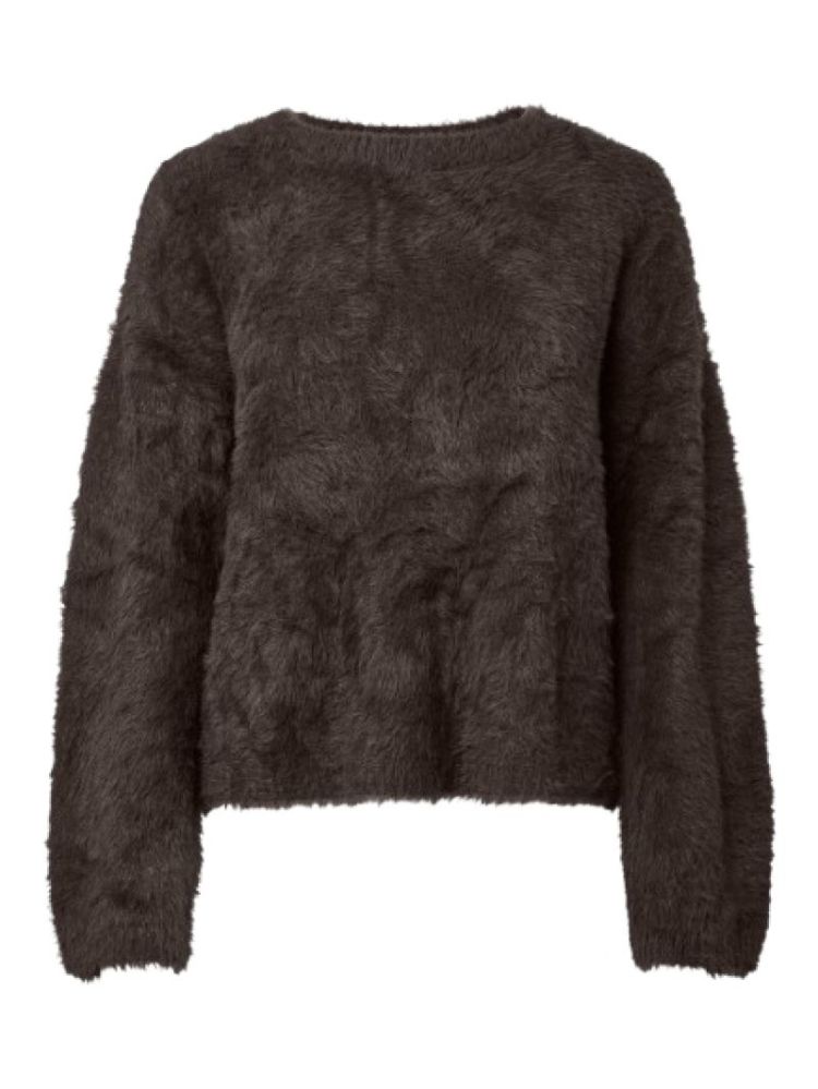 YASMALLI LS KNIT PULLOVER 229437 Coffee B