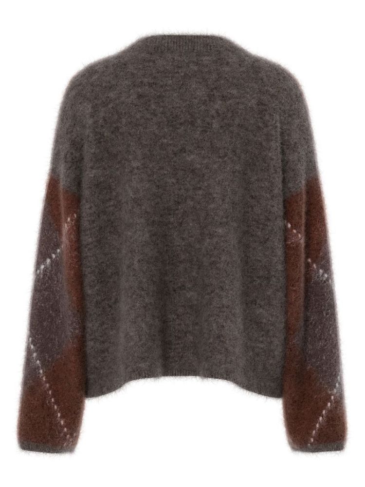 YASARGY LS MOHAIR BLEND KNIT P 229437001 Coffe