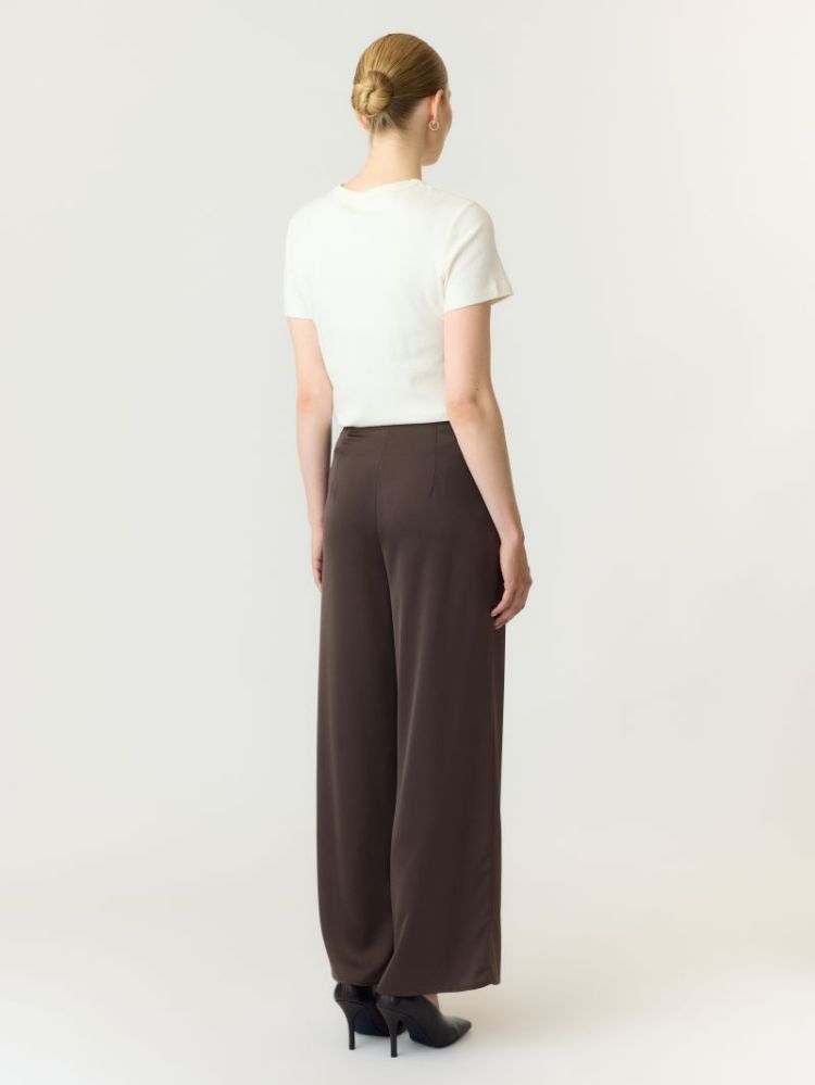 YASPELLA HW WIDE PANTS S. NOOS 298838 Chocolat