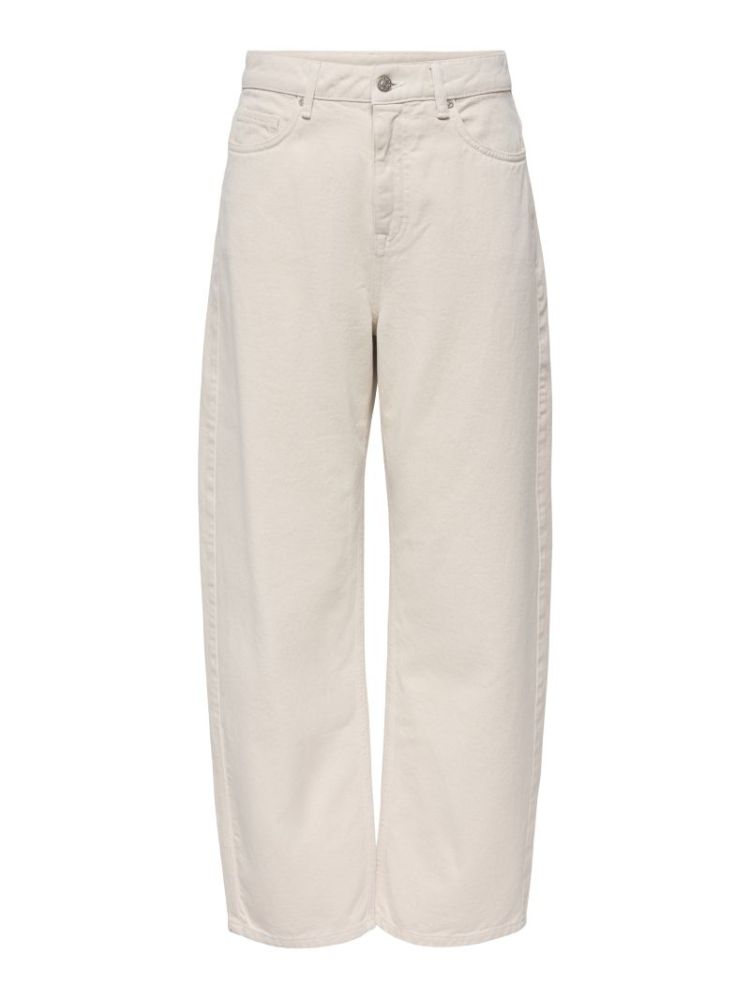JDYBAILEY HW BARREL JEANS ECRU 234755 Ecru