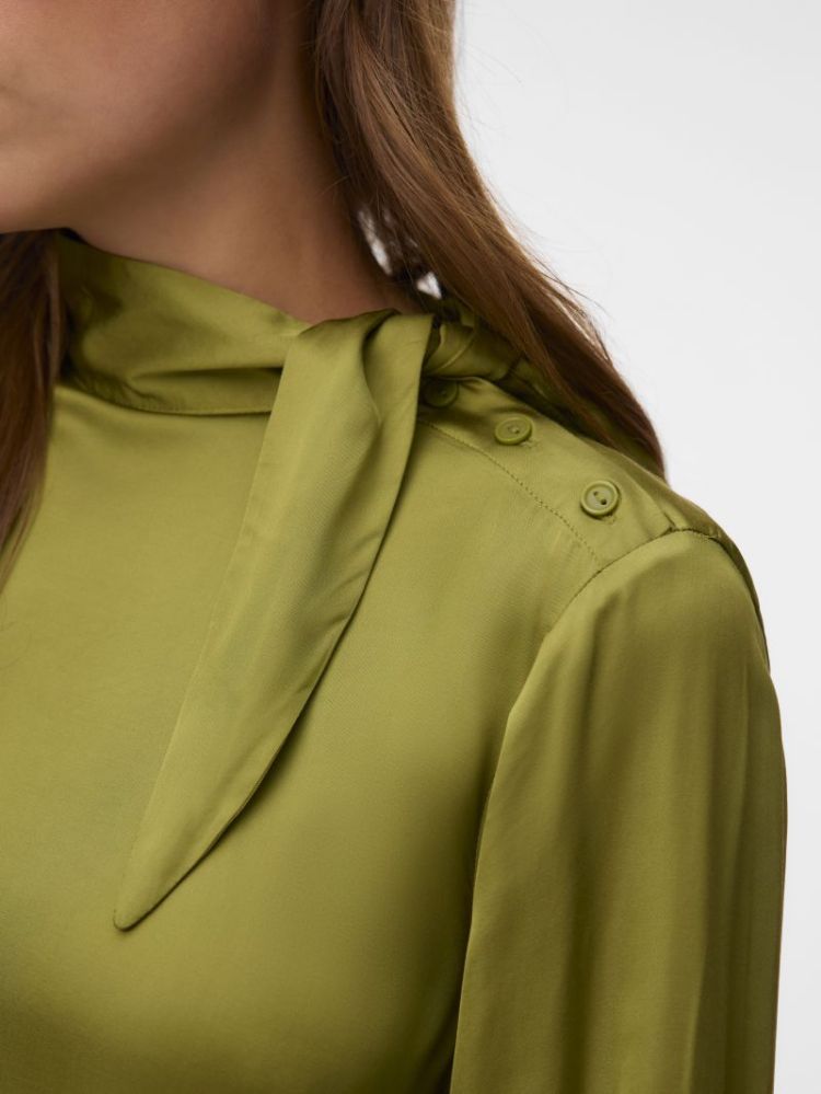 AWERIKA LS HIGH NECK BLOUSE 253515 Calliste