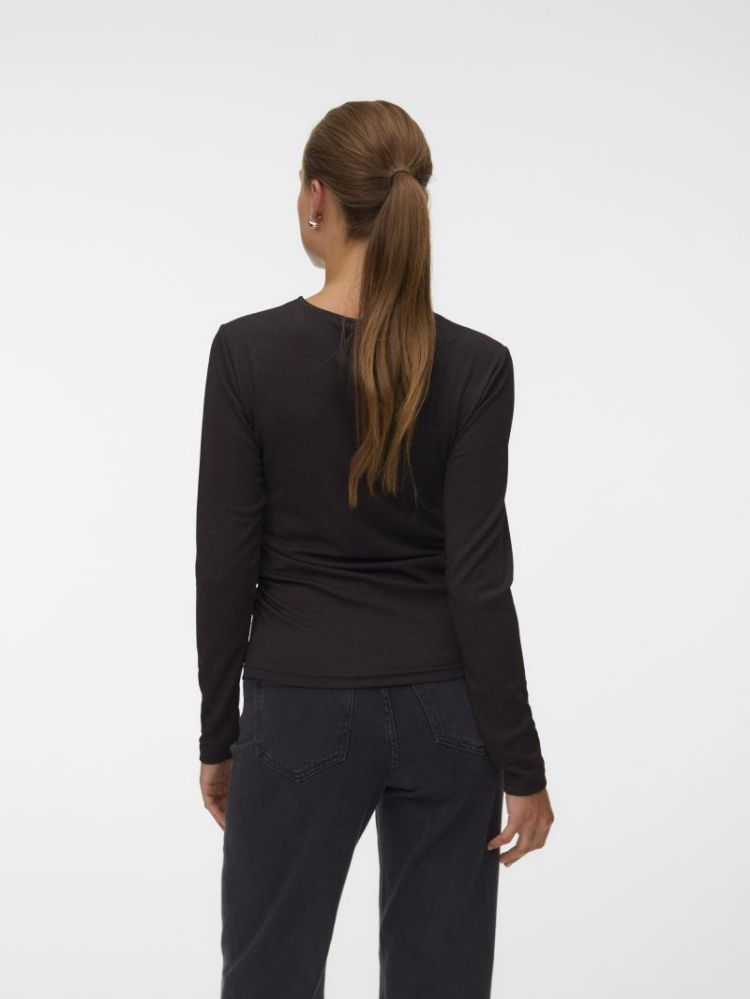 VMKANVA LS O-NECK TOP LX JRS 297957001 Choco